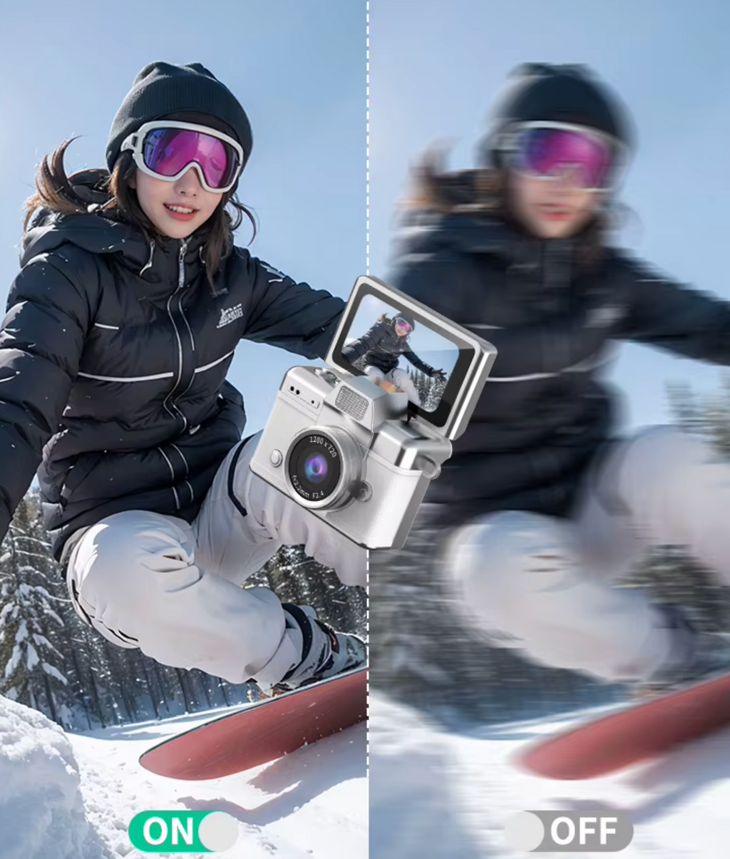 Bijoucam with gyro stabilization